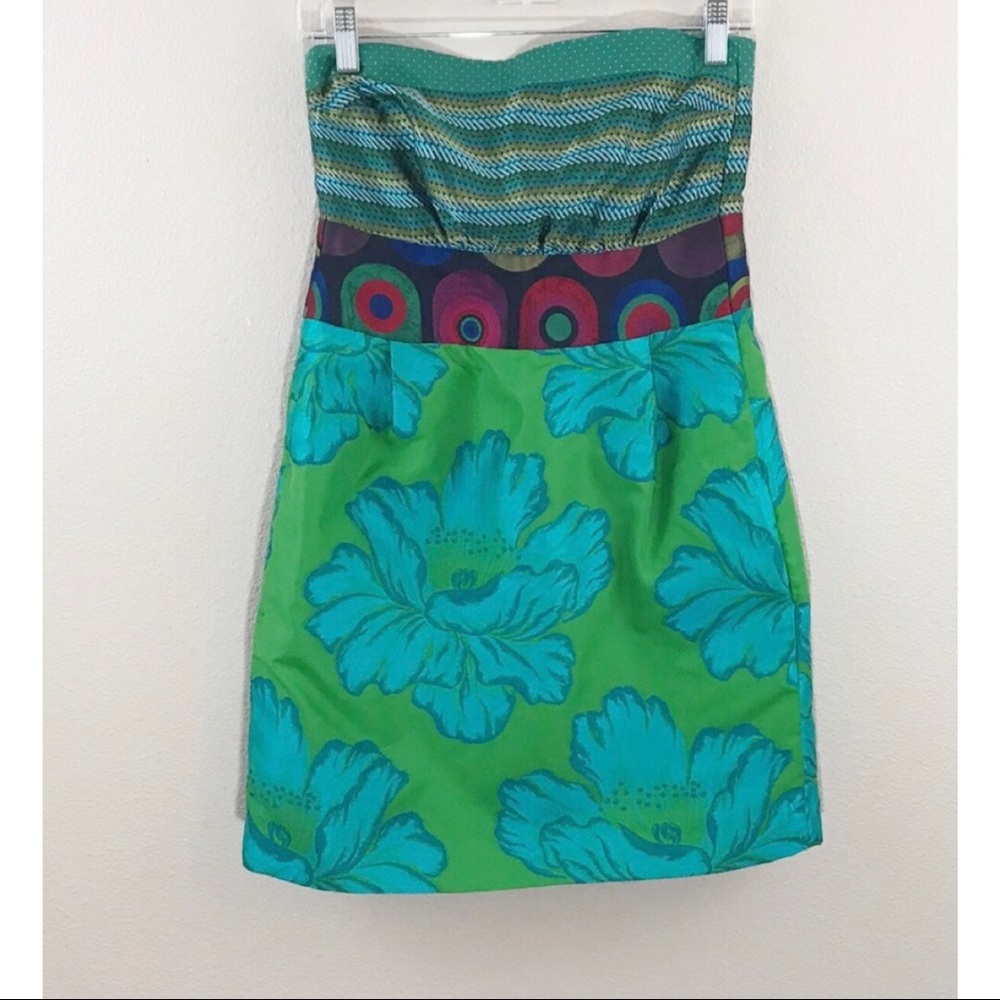 Desigual Strapless Multicolored Mini w/pockets - Picture 7 of 8